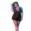 Sexy Time Zoey Babydoll w/Flyaway Back Black QN