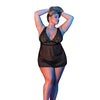 Sexy Time Zoey Babydoll w/Flyaway Back Black QN