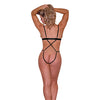 Strap-Tease Cupless & Crotchless Teddy Black L/XL