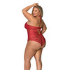 Sugar & Spice Teddy w/Snap Crotch Red QN