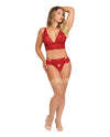 Sugar & Spice Bra & Panty Red S/M
