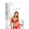 Sugar & Spice Ribbon Tie Bra & Panty Red L/XL