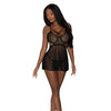 Girl Next Door Babydoll & Crotchless Panty Black L/XL