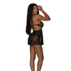 Girl Next Door Babydoll & Crotchless Panty Black L/XL