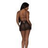 Girl Next Door Babydoll & Crotchless Panty Black L/XL