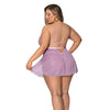 Girl Next Door Babydoll & Crotchless Panty Lilac 2X