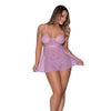 Girl Next Door Babydoll & Crotchless Panty Lilac L/XL