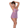 Girl Next Door Babydoll & Crotchless Panty Lilac S/M