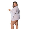 Modern Romance Flowing Short Robe White 2X