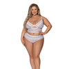 Modern Romance Bralette & Cheeky Hipster White 2X