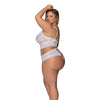 Modern Romance Bralette & Cheeky Hipster White 2X