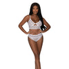 Modern Romance Bralette & Cheeky Hipster White L/XL