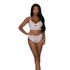 Modern Romance Bralette & Cheeky Hipster White L/XL