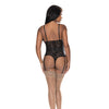 Ooh La Lace Cupless & Crotchless Teddy Black S/M