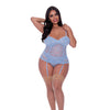 Ooh La Lace Bustier & Panty Periwinkle QN