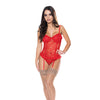 Ooh La Lace Bustier & Panty Red  L/XL