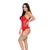 Ooh La Lace Bustier & Panty Red  L/XL