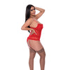 Ooh La Lace Bustier & Panty Red  QN
