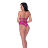 Berrylicious Lace Halter Top & Panty Pink L/XL
