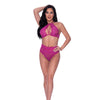Berrylicious Lace Halter Top & Panty Pink S/M