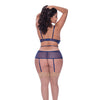 Berrylicious Cutout Dress & G-String Blue QN