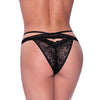Ooh La Lace Peek-a-Boo Cheeky Panty Black S/M