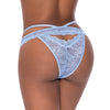 Ooh La Lace Peek-a-Boo Cheeky Panty Periwinkle L/XL