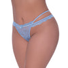 Ooh La Lace Peek-a-Boo Cheeky Panty Periwinkle QN