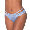 Ooh La Lace Peek-a-Boo Cheeky Panty Periwinkle S/M
