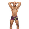 Galactic Sheer Poly Spandex Mini Short Multi Color SM