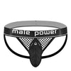 Cock Pit Fishnet Cock Ring Jock - Black