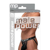 Cock Pit Fishnet Cock Ring Jock - Black
