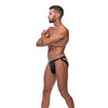 Cage Matte Strappy Ring Jock Black L/XL