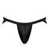 Cage Matte Strappy Ring Jock Black L/XL