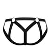 Cage Matte Strappy Ring Jock Black L/XL