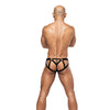 Galactic Sheer Poly Spandex Strappy Ring Jock Multi Color S/M