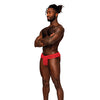Sassy Lace Skirt Jock Red S/M