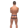 Diamond Mesh Jock Ring Blue