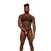 Sassy Lace Open Ring Thong Black L/XL