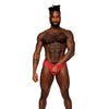 Sassy Lace Open Ring Thong Red S/M