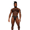 Rude Awakening Mesh Strap Thong Black S/M