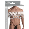 Male Power G-String w/Front Ring Black O/S