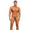 Male Power Posing Strap Thong Animal Print O/S