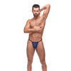 Diamond Mesh Posing Strap Blue O/S