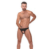 Male Power Nylon Spandex Pouchless Brief Black O/S