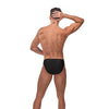 Male Power Nylon Spandex Pouchless Brief Black O/S