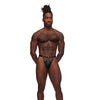 Fetish Jouster Nylon & Spandex Front Ring G-String Black S/M