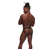 Fetish Cyclops Nylon Spandex Pouchless Jock Strap Black L/XL