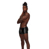 Fetish Poseidon Nylon Spandex Tear Off Cup Thong Short Black S/M