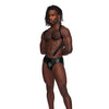 Fetish Uranus Nylon Spandex Moonshine Harness Brief Black L/XL